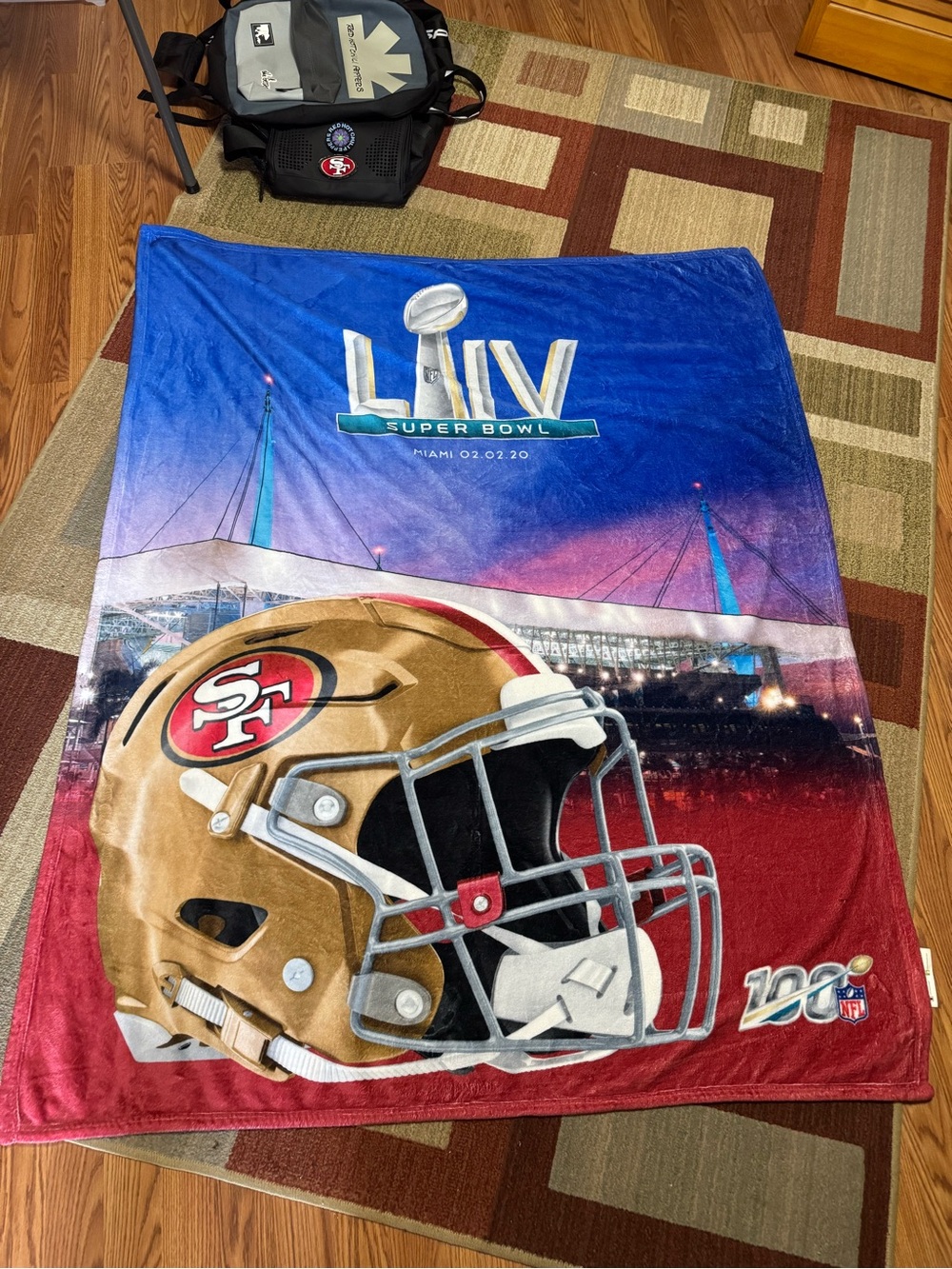 49ers Super Bowl 54 blanket